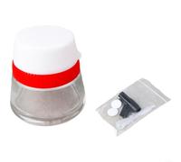Gettimore Bouteille de lavage scellée pour aérographe, pot de nettoyage en verre avec filtre à déchets, modèle de nettoyant pour les amateurs (rouge)