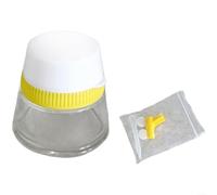 Gettimore Bouteille de lavage scellée pour aérographe, pot de nettoyage pour verre avec filtre à déchets, modèle de nettoyant pour les amateurs (jaune)