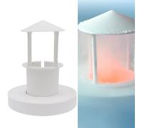 Gettimore Brumisateur à base flottante blanche en ABS, support pour mini fontaine à eau pour aquarium, étang, rocaille, reptile, incubateur de décoration