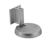 Gettimore Butée de porte magnétique en alliage de zinc, profil bas, sans poinçon pour bloc de porte pour éviter les dommages au mur, support de montage au sol étanche, noir (gris)