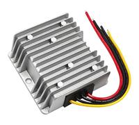 Gettimore Convertisseur d'alimentation 12 V 24 V vers 48 V DC-DC 5 A étanche IP68 pour EV solaire LED utilisation industrielle Boîtier en métal argenté 48 V 5 A