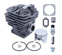 Gettimore Cylindre de 48 mm et kit pour tronçonneuses 034 034AV 034SUPER 036 MS360 Joint d'étanchéité Bague d'étanchéité Roulement à rouleaux réducteur de pression S 1125 020 1215 1125 020 1213