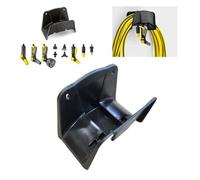 Gettimore Karcher - Support mural pour tuyau d'arrosage - Robuste - Gain de place - Avec porte-accessoires - Noir