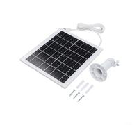 Gettimore Kit de panneau solaire 7 W pour porte, résistant aux intempéries, IP65, avec support pivotant et long câble, alimentation en énergie efficace pour ouvre-voiture (5 W-6 V)