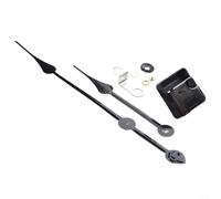 Gettimore Kit de réparation d'horloge murale à quartz silencieux avec couple long et élevé pour panneaux de 5 à 8 mm, 56 x 56 x 16 mm (noir 2)