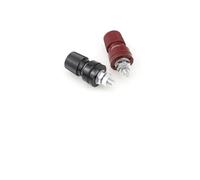 Gettimore Lot de 2 borniers de poteau à distance de 1 cm, connecteur en laiton et cuivre pour voiture de plaisance, pour batterie solaire marine, pour polarité rouge et noire marquée de 6 mm, 8 mm, 10