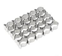 Gettimore Lot de 25 moules à biscuits en acier inoxydable en forme de poisson
