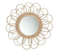 Gettimore Miroir rond de style bohème fabriqué à la main, complément aux intérieurs modernes