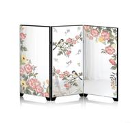 Gettimore Paravent pliable créatif en acrylique, miroir de style chinois, décoration de table pour salon, étude, compact 23 x 11 cm (B)