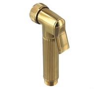 Gettimore Pommeau de douche chromé pour bidet avec gâchette marche/arrêt en alliage de zinc pour salle de bain standard de 1,27 cm (doré)