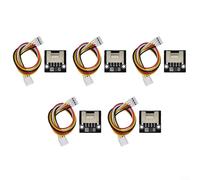 Gettimore Pour carte de capteur BMP280 AHT20, moniteur de pression d'humidité de température, sortie I2C, faible puissance, 5 unités (noir)