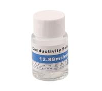 Gettimore Solution tampon pH 12,88 mS/cm Fluide d'étalonnage de conductivité et de salinité, 25 ml pour étalonnage du pH-mètre avec 1382 ppm, 84us/cm, 35PPT, ORP256mV Compatibilité