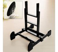 Gettimore Support d'assiette transparent réglable de 15,2 à 25,4 cm, chevalet transparent pour plat, cadre photo, livre sur table, comptoir, cuisine (noir)