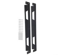 Gettimore Supports de montage robustes pour Toughbuilt pour Stacktech, taquets muraux pour boîte en fer, finition noire (2 pièces)
