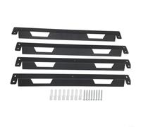 Gettimore Supports de montage robustes pour Toughbuilt pour Stacktech, taquets muraux pour boîte en fer, finition noire (4 pièces)