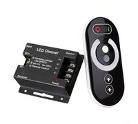 Gettimore Variateur d'intensité tactile RF sans fil LED 12-24 V 18 A Contrôleur capacitif Couleur unique Bande lumineuse LED Usage résidentiel et commercial