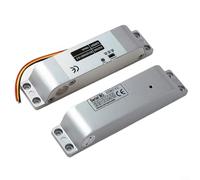 Gettimore Verrou électrique 12 V/24 V CC en alliage d'aluminium pour porte en bois et métal Argenté 150 x 34 x 28 mm