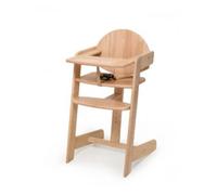 Geuther Filou - Chaise haute en bois - Chaise haute - Chaise de salle à manger pour bébé à table - Chaise haute pour jeunes enfants - Harnais 3 points - Chaise haute pour bébé - Noir