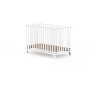 Lit pliant pour enfant GEUTHER Mayla | 60 × 120 cm | Lit pliant pour enfant | 3 niveaux de réglage en hauteur | Avec roulettes | Blanc | Jusqu'à 20 kg