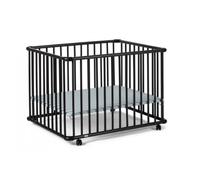 Parc pour enfant GEUTHER - Belami Plus - Fond réglable - Cadre Wenge - Vert d'eau