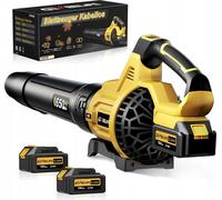 GEVEELIFE Souffleur de feuilles 18 V, 257 km/h, 3 vitesses, avec 2 batteries de 5,2 Ah