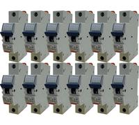 Gewiss 1-24 pièces Disjoncteur MT 60 | unipolaire B 32A | 230-400?V | GW92210 | série 90 MCB | 6kA/10kA pouvoir de coupure | selon CEI/EN 60898-1 | pour habitat, commerce & industrie, quantité:12 pièc