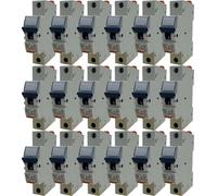 Gewiss 1-24 pièces Disjoncteur MT 60 | unipolaire B 32A | 230-400?V | GW92210 | série 90 MCB | 6kA/10kA pouvoir de coupure | selon CEI/EN 60898-1 | pour habitat, commerce & industrie, Quantité:18 pièc