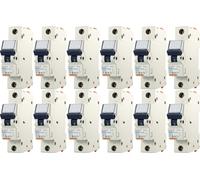 Gewiss 1-24 pièces GW92208 B20 Disjoncteur série 90 | Unipolaire type B | 230V AC | 20A | 6kA Pouvoir de coupure | IP2X | Rail DIN | Protection contre les surintensités et les courts-circuits | MCB Di