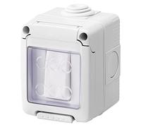 Gewiss Boîte complet appareils System Stagno avec injecteur unipolaire 16 Ah IP55, gris Ral 7035