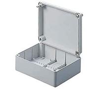GEWISS BOÎTE DE DÉRIVATION AVEC COUVERCLE BAS À VIS - IP56 - DIMENSIONS INTERNES 240MMX190MMX90MM - PAROIS LISSES, Gris