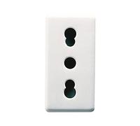 Gewiss GW20203 Presa Bivalente Bianca Standard Italiano 250V ac - 2P+T 16A