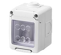 Gewiss GW27042 Contenitore Per Apparecchi System 2 Posti Stagno Grigio RAL 7035 IP55