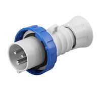 Gewiss Gw60026h basse tension à vis prise droite de câblage, haute performance, IP66/IP67/IP68/Ip69, 6 Référence, 2P + E Pole, 200 V-250 V, 16 A, 50 Hz/60 Hz, Bleu