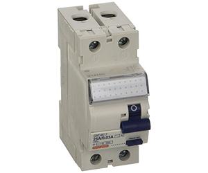 GEWISS - GWD4617 - Interrupteur différentiel pur - Idp Na - 2P 25A Type AC Instantané Idn = 0,03A 230V - 2 modules