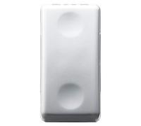 Gewiss Interrupteur unipolaire SYSTEM pour boîtier de surface, 1 pôle NA, 250 Vca, 16AX, 1 module, blanc, GW20571DY
