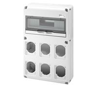 GEWISS QUADRETTO Q-DIN 14 MODULI - 6 FLANGE IEC 309 16/32A IP44/67 - IP65 GW6800