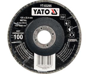 Gewölbte Fächerschleifscheibe 125mm P40 / YT-83292 / YATO