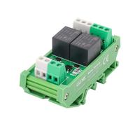 GEYA 2 Carte relais de canal MPA Module relais électromagnétique indépendant 1NC1NO Rail DIN(FY-T732C-24VDCAC)