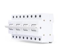 GEYA Commutateur 4P 125A Interrupteur séparateur de charge double puissance Interrupteur d'isolation de transfert manuel AC 400V Disjoncteur de protection Double puissance Montage sur rail