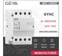 GEYA - contacteur ca modulaire 2P 4P 25A 63A 2NO ou 4NO ou 2NC2NO 220V/230V 50/60HZ, Rail Din, Type automatique 4P 25A 4NO