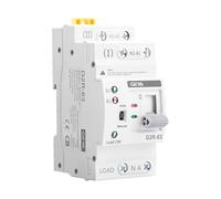 GEYA Mini ATS Interrupteur de transfert double alimentation automatique et manuel,interrupteur solaire avec protection surtension et sous-tension,montage sur rail DIN(2P-63A,CA220V)