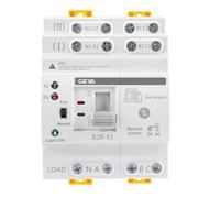 GEYA Mini ATS Interrupteur de transfert double alimentation automatique/manuel,interrupteur solaire avec protection de tension alimentation sans coupure montage rail DIN(4P 25A CA220V)