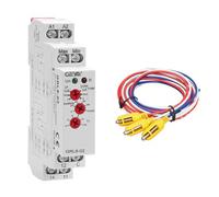 GEYA Mode de contrôle à 2 ou 1 niveau 1SPDT Relais de contrôle de minuterie de liquide Contrôle électronique du niveau de liquide 10A(GRL8-02+Sensor,AC/DC24V-240V)