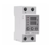 GEYA Protecteur de surintensité, dispositif de protection contre les surtensions et les sous-tensions Rail DIN AC220V (GPS8-02,Down wiring,63A)