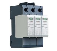 GEYA Solaire PV Basse Tension Parasurtenseur Din Rail 20KA-40KA Parafoudre Anti-surtension Protecteur de Foudre DC (3P,DC1500V)