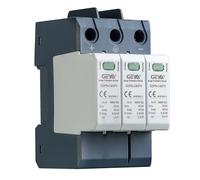 GEYA Solaire PV Basse Tension Parasurtenseur Din Rail 20KA-40KA Parafoudre Anti-surtension Protecteur de Foudre DC (3P,DC600V)