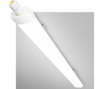 GeyouLux Réglette LED 120 cm, 40W 5040 lm 5000K Blanc Froid IP65 Étanche, Neon LED Garage Enchaînable avec Fil de Terre, 192 LEDs sans scintillement pour Garage Atelier Entrepôt Bureau, Tube Blanc