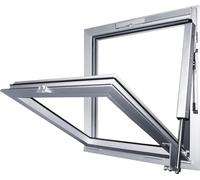 GEZE RWA 100 NT avec E250NT, course 300 mm, aluminium argent anodisé