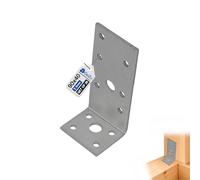 GeZu Impex Equerre d'assemblage 90 x 35 x 40 mm | Galvanisé Renforcée connecteurs métal pour charpente Équerres de Fixation