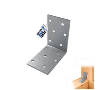 GeZu Impex Equerre d'assemblage Galvanisé 60 x 60 x 40 mm renforcée connecteurs métal pour charpente (Lot de 28)